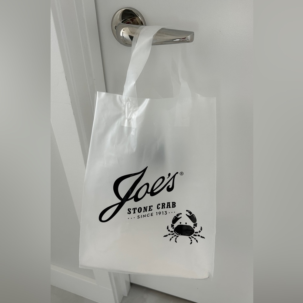 Ultra Famous Joe’s Stone Crab Takeout Bag
